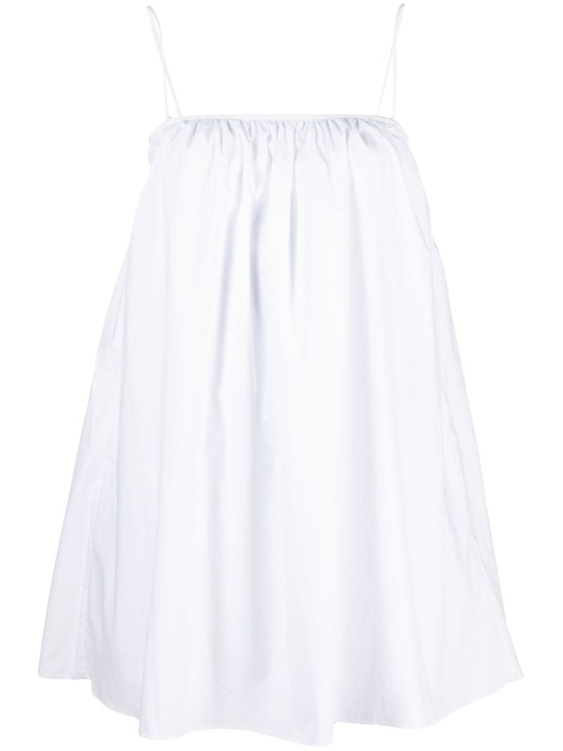 White Flared Shift Dress