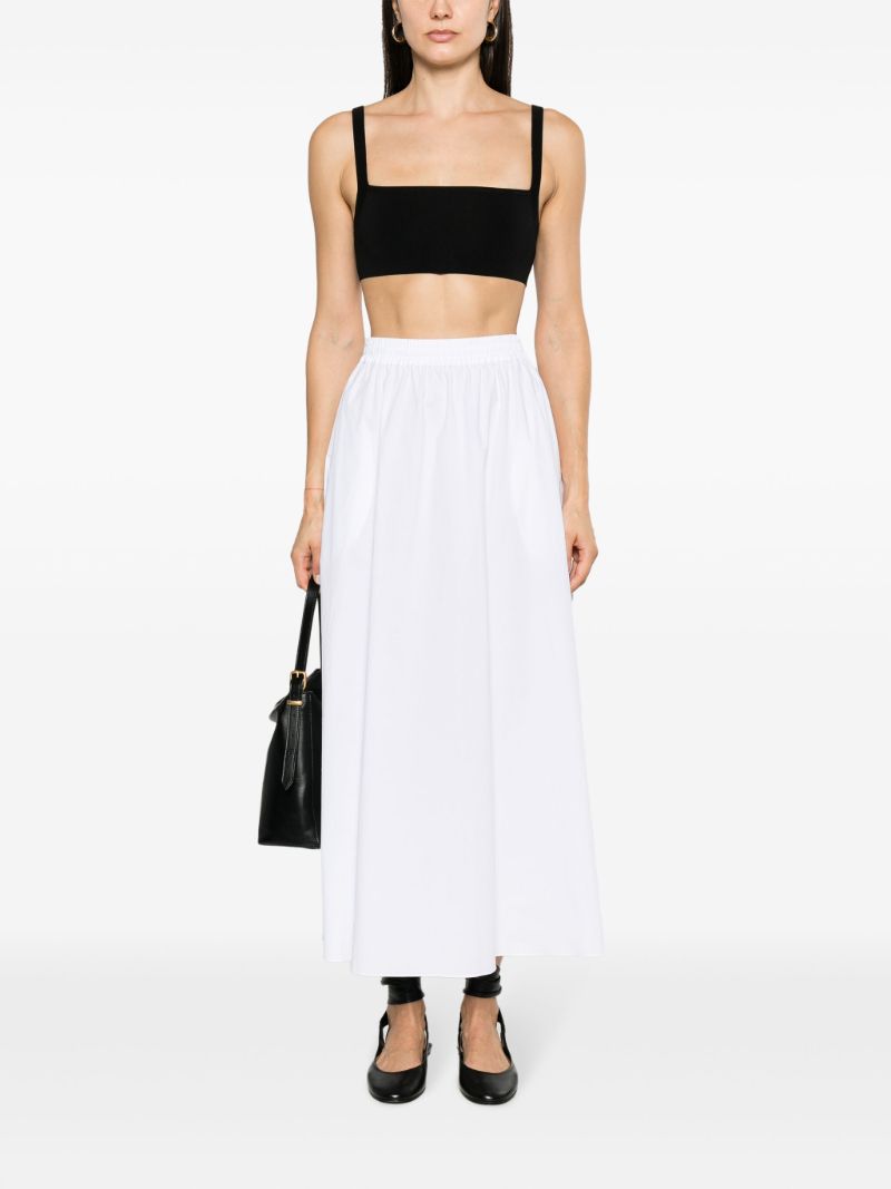 Black Cropped Knit Vest Top