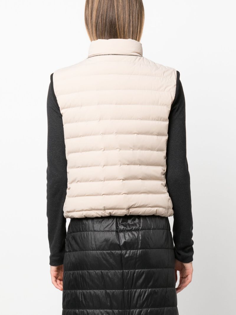 Neutral Zip-up Padded Gilet
