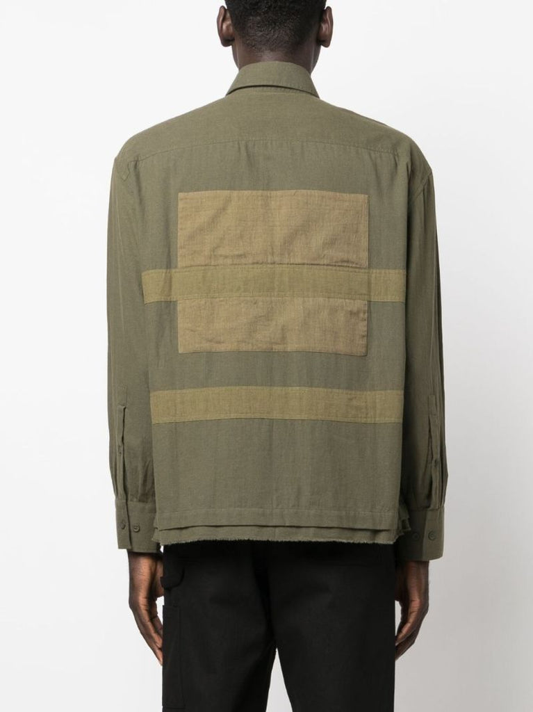 Green Harness Cotton Shirt