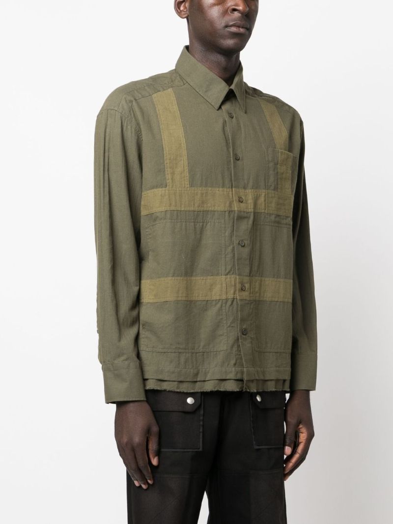 Green Harness Cotton Shirt