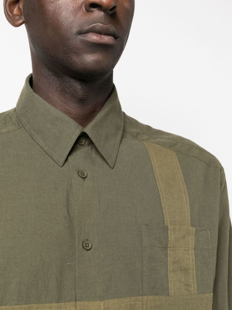 Green Harness Cotton Shirt