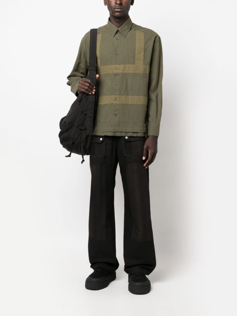 Green Harness Cotton Shirt