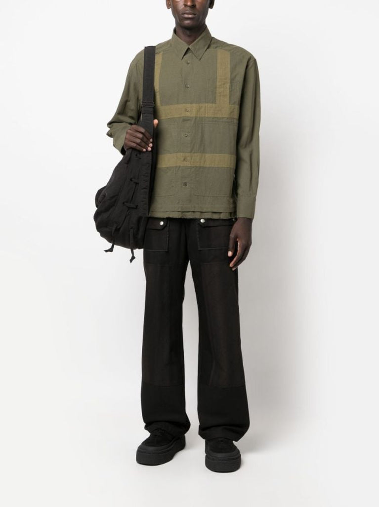 Green Harness Cotton Shirt