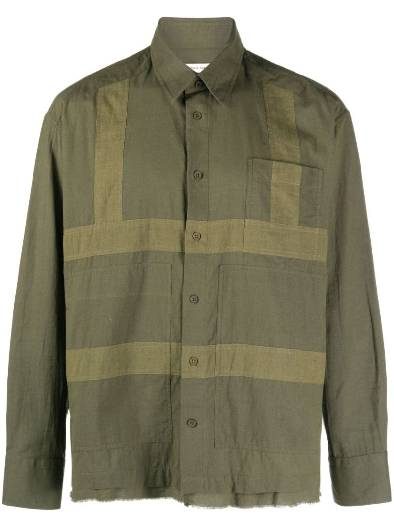Green Harness Cotton Shirt