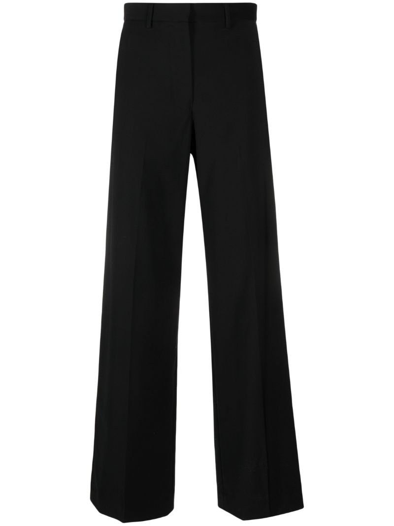 Black Tailored Wide-leg Trousers