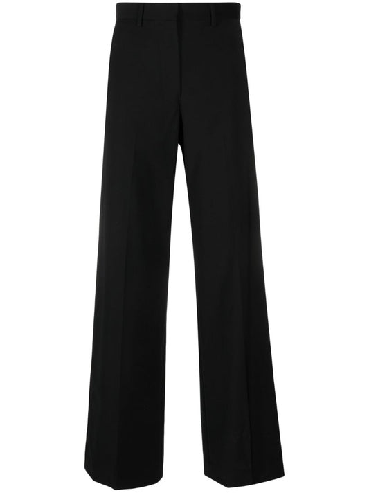 Black Tailored Wide-leg Trousers