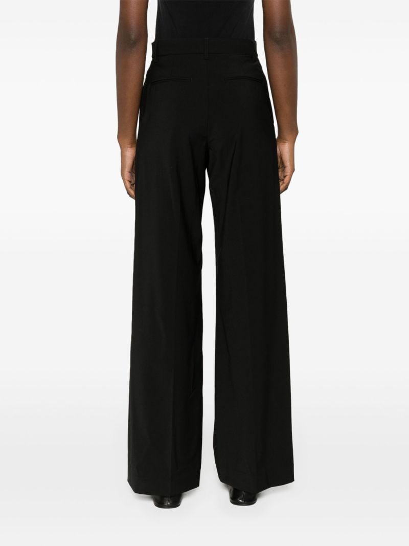 Black Tailored Wide-leg Trousers