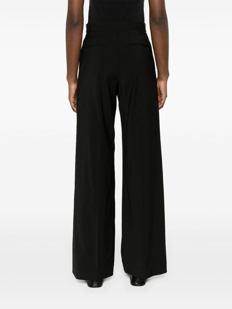 Black Tailored Wide-leg Trousers