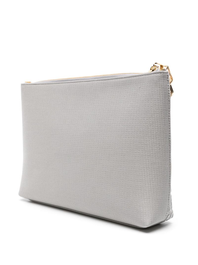 Grey 4g-embroidered Travel Pouch