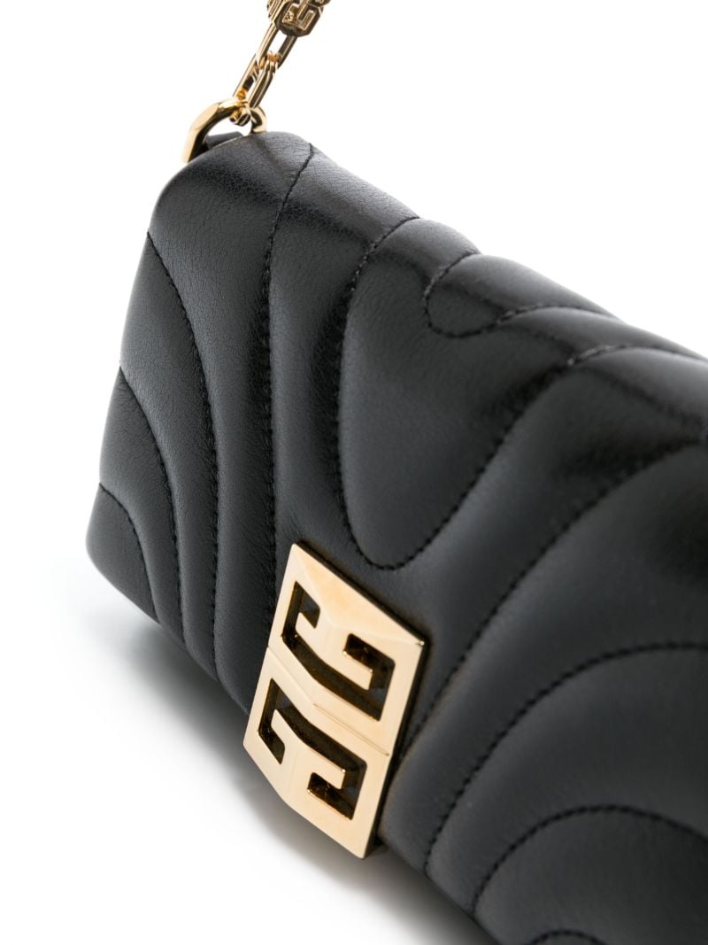 Black 4g Leather Shoulder Bag