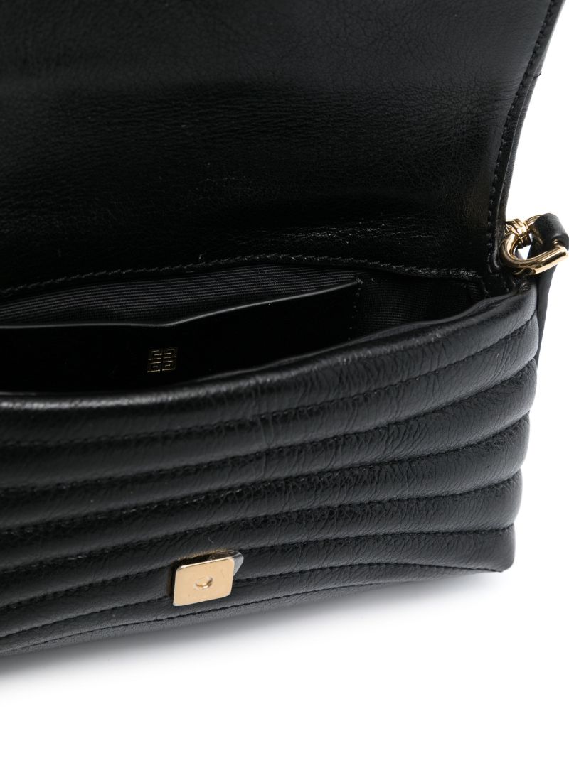 Black 4g Leather Shoulder Bag