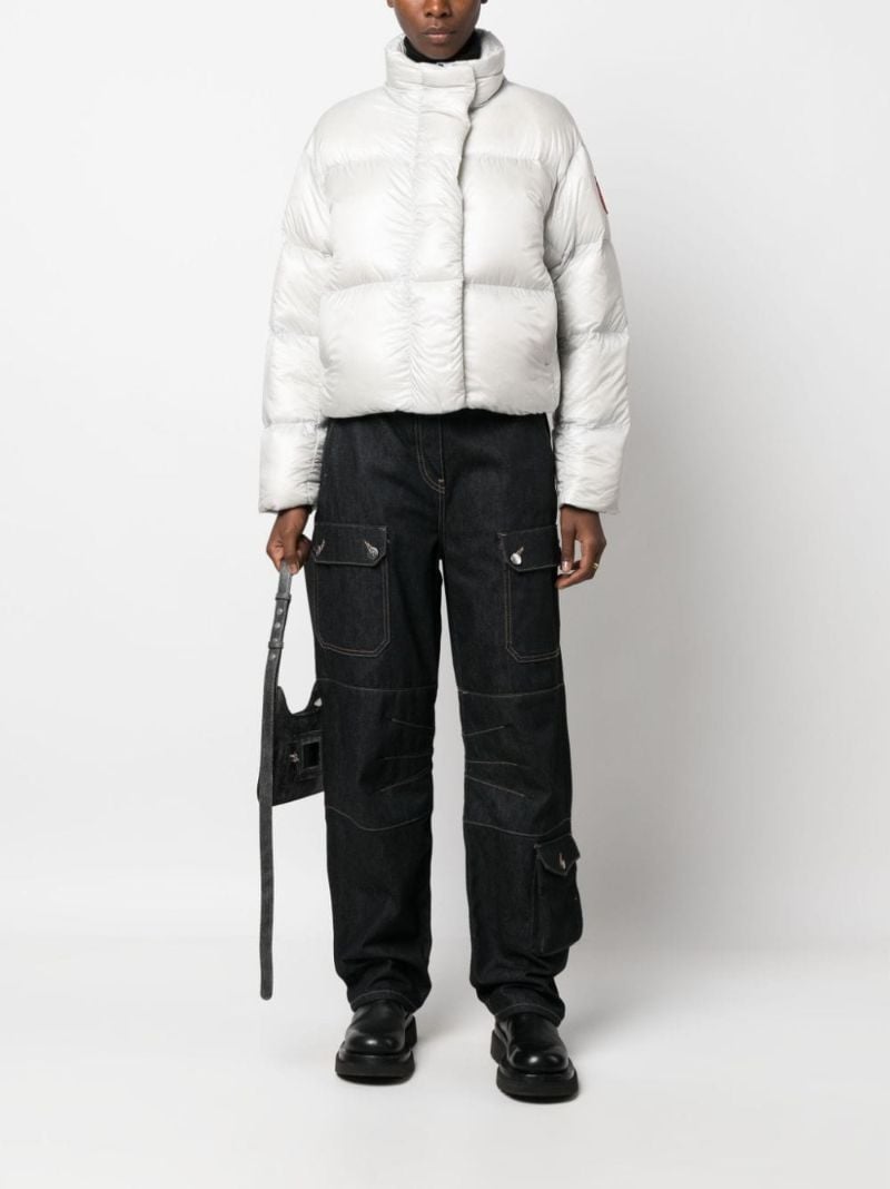 Grey Cypress Cropped Padded Jacket