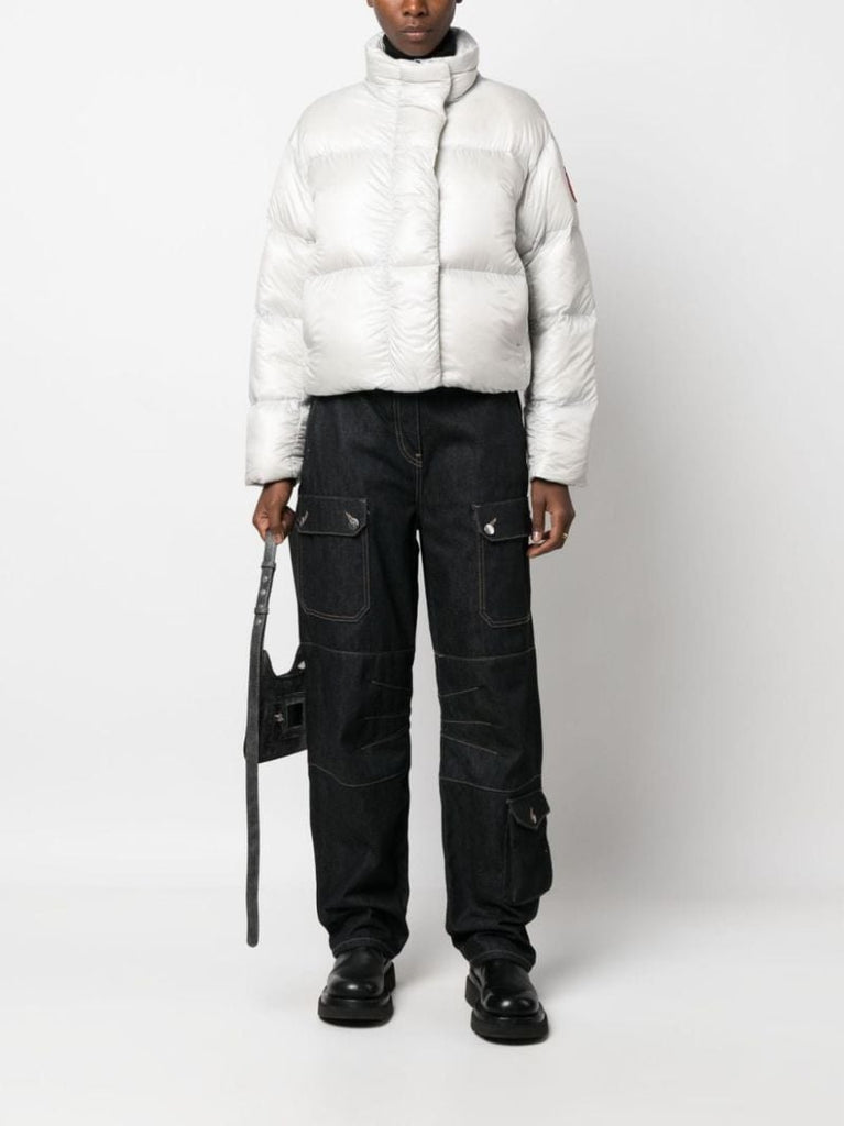 Grey Cypress Cropped Padded Jacket