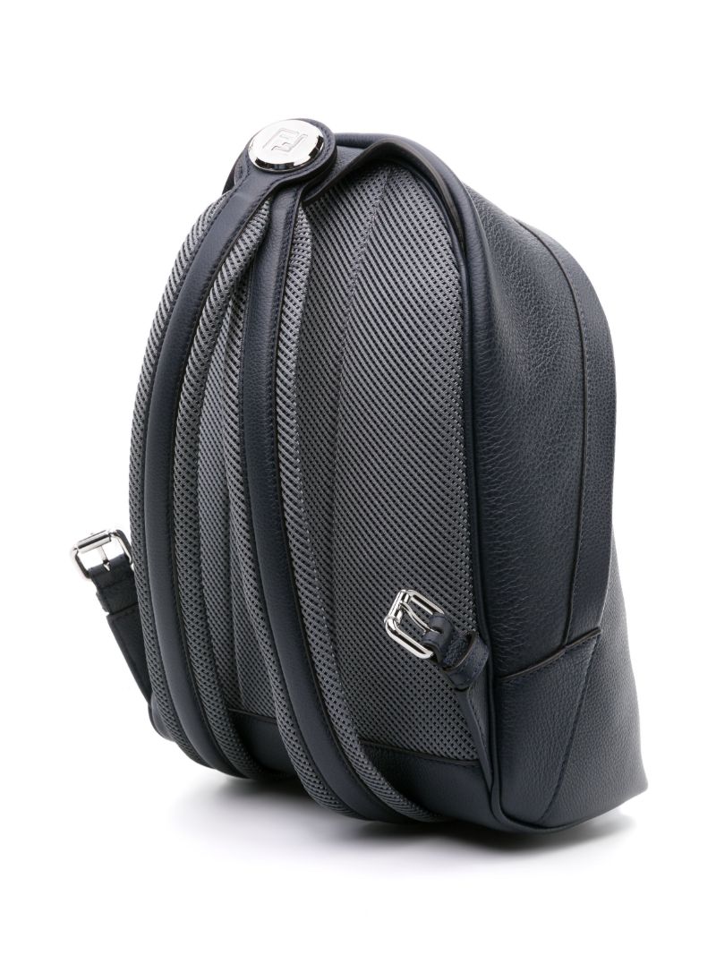 Blue Chiodo Small Leather Backpack