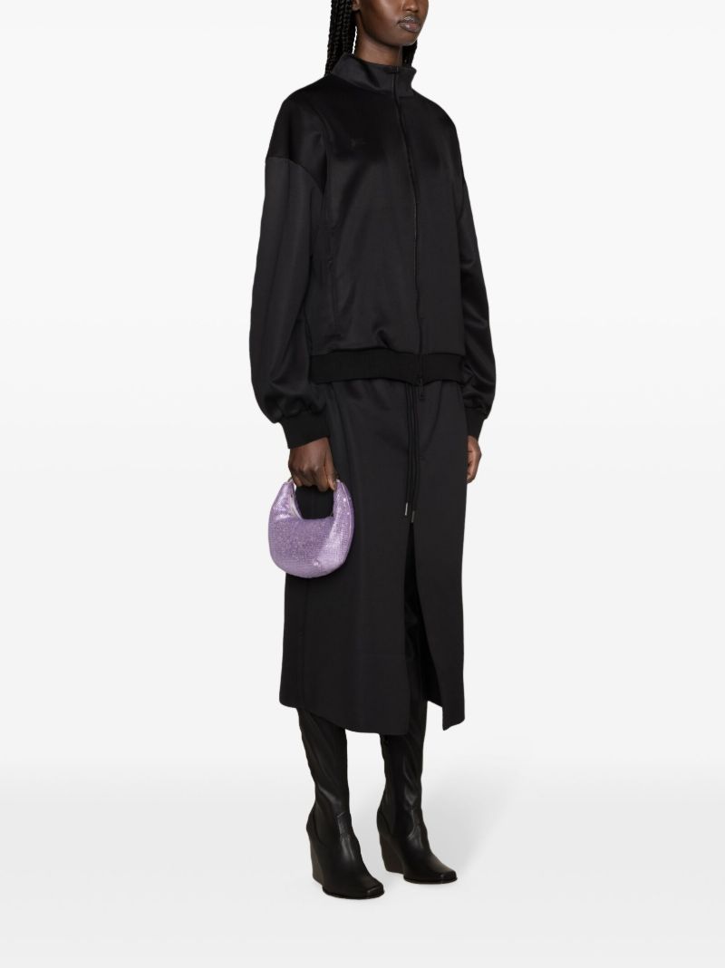 Black Techno Bomber Jacket