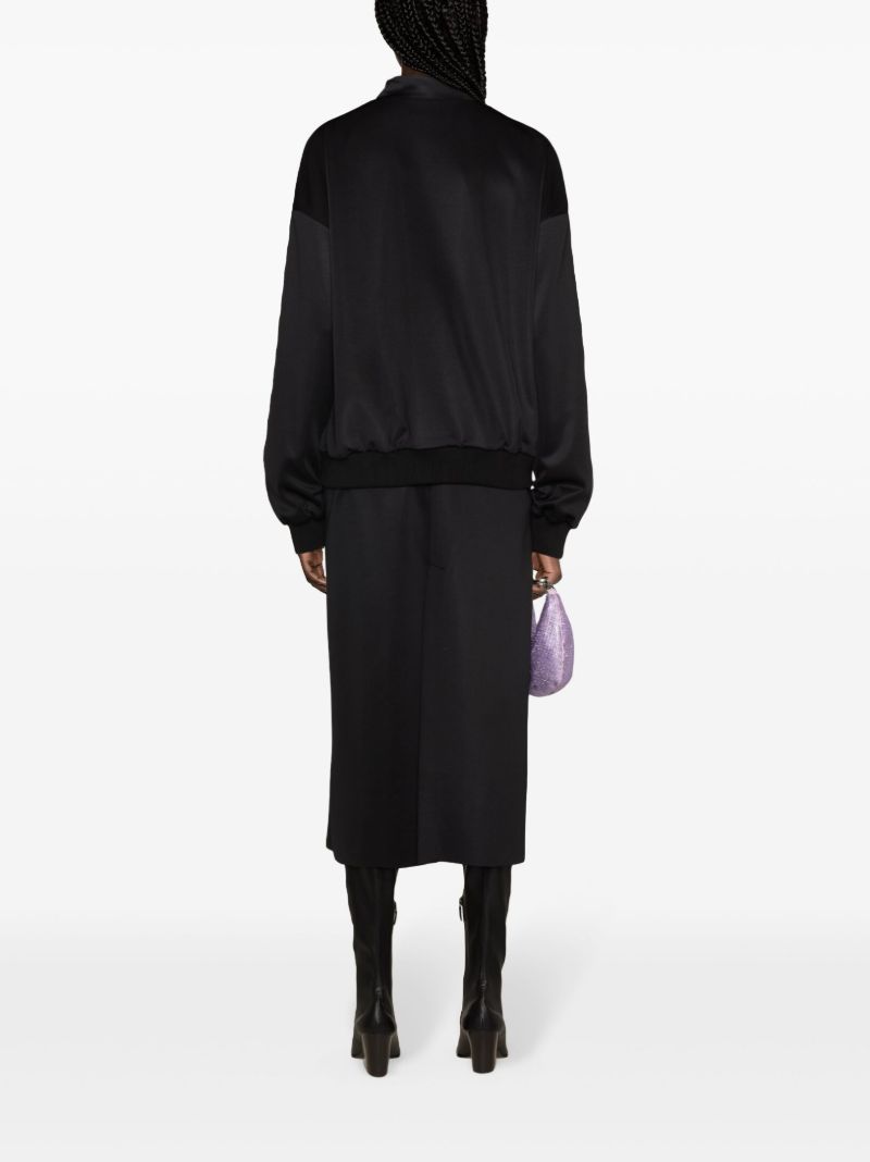 Black Techno Bomber Jacket