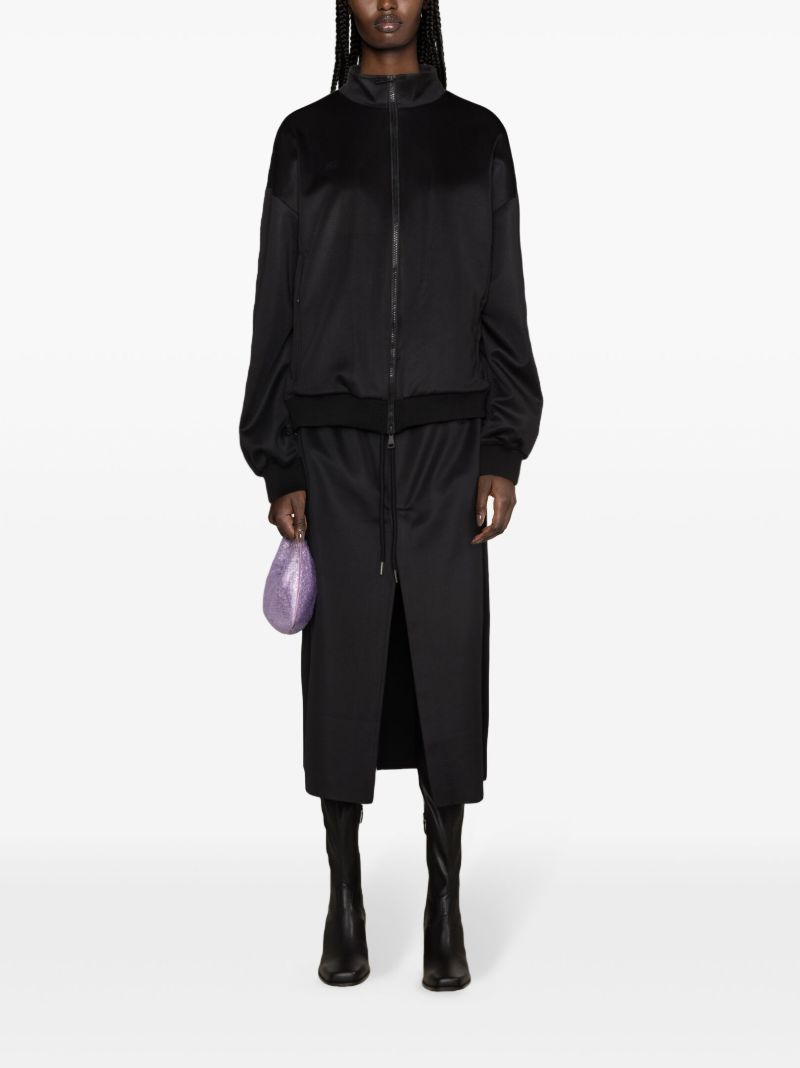 Black Techno Bomber Jacket