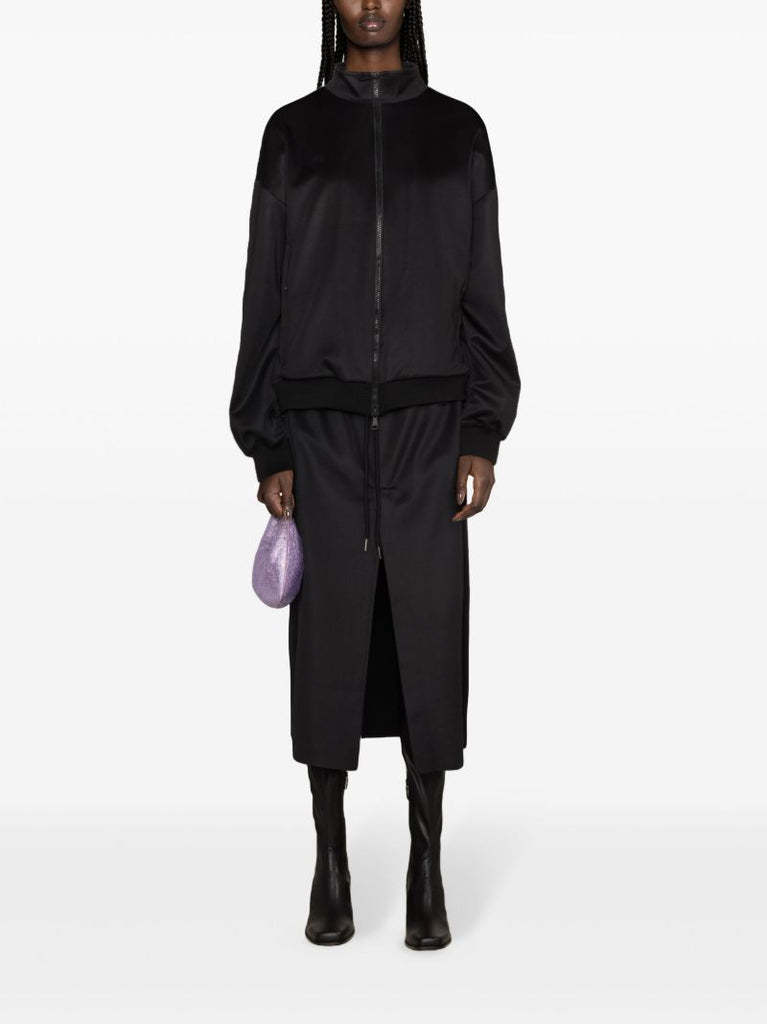 Black Techno Bomber Jacket