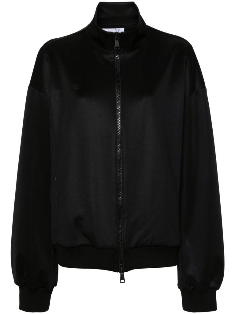 Black Techno Bomber Jacket