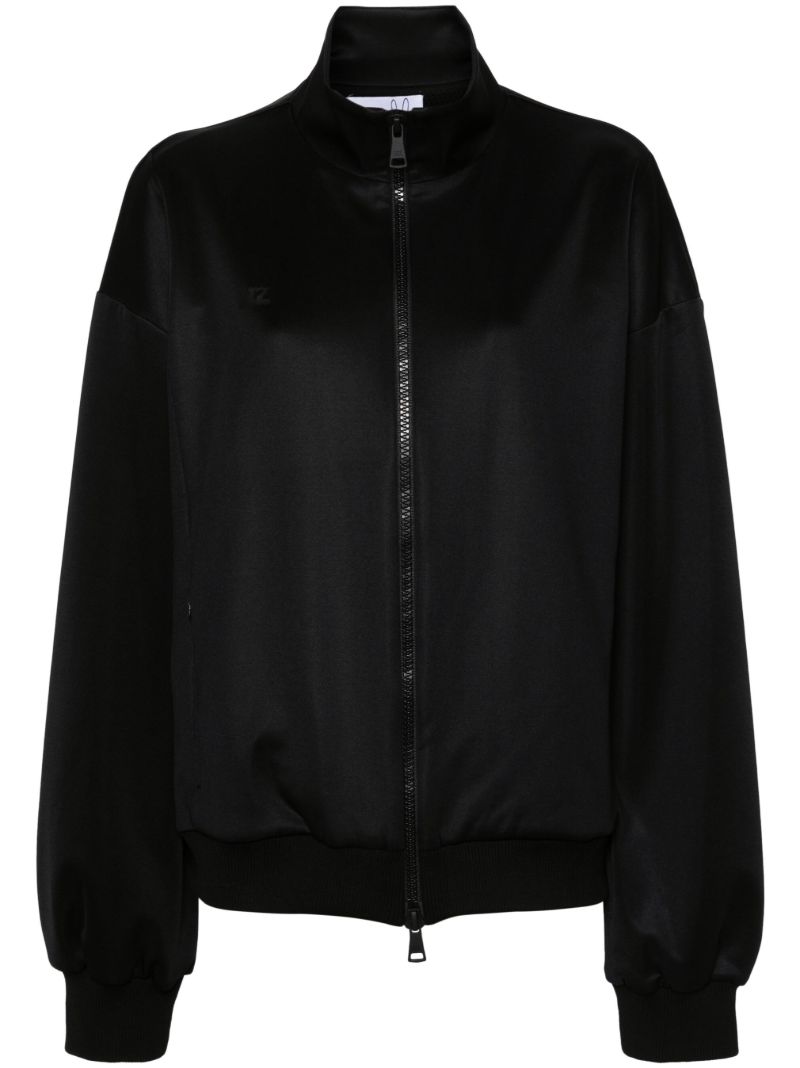 Black Techno Bomber Jacket