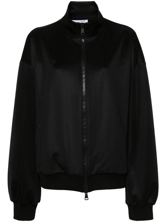 Black Techno Bomber Jacket