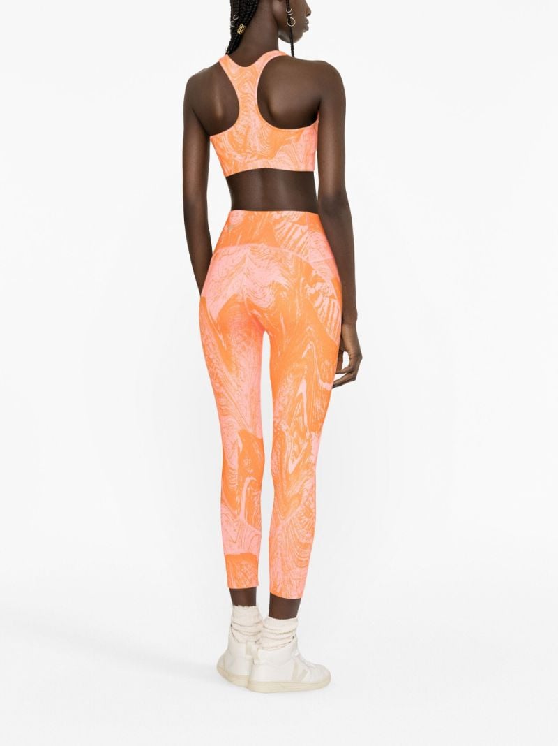 Orange Truepurpose Printed Sports Bra
