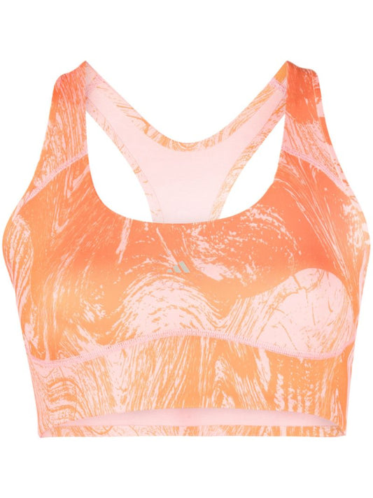 Orange Truepurpose Printed Sports Bra