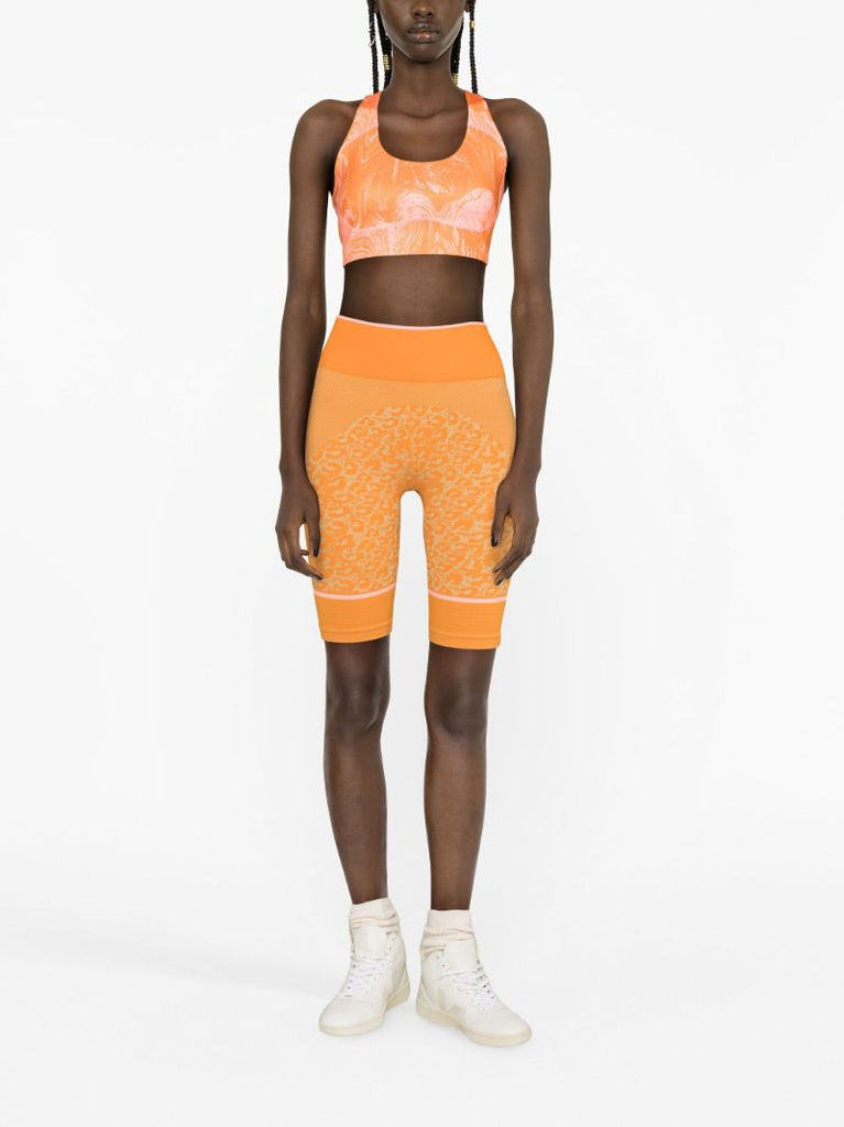 Orange Truestrength Seamless Cycling Shorts
