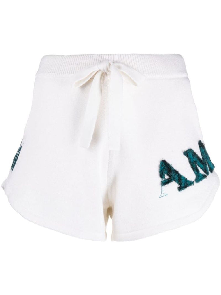 White Logo-appliquÃ_x0083_Â© Track Shorts