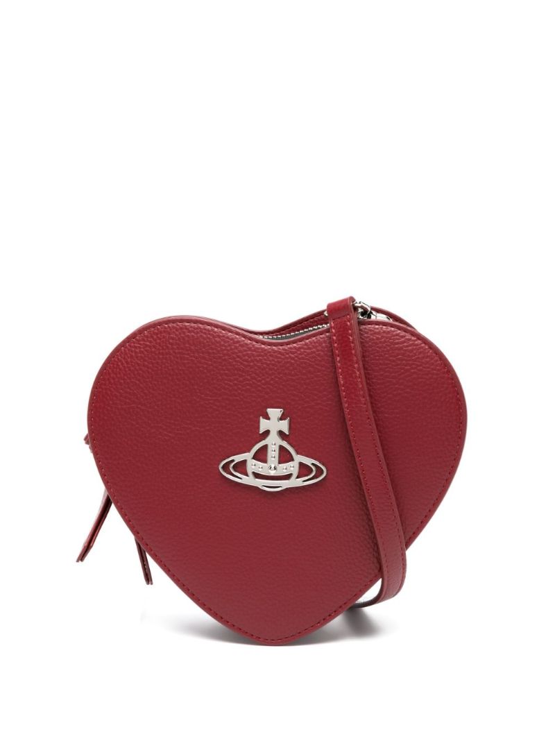 Red Belle Heart Frame Clutch Bag
