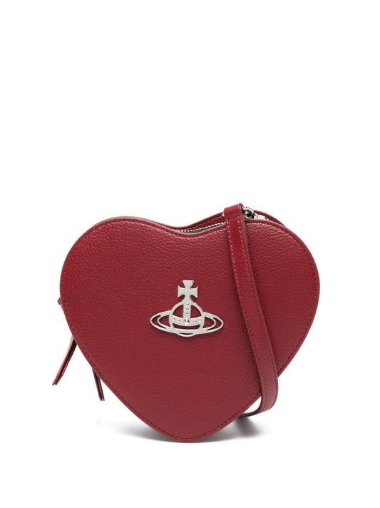 Red Belle Heart Frame Clutch Bag