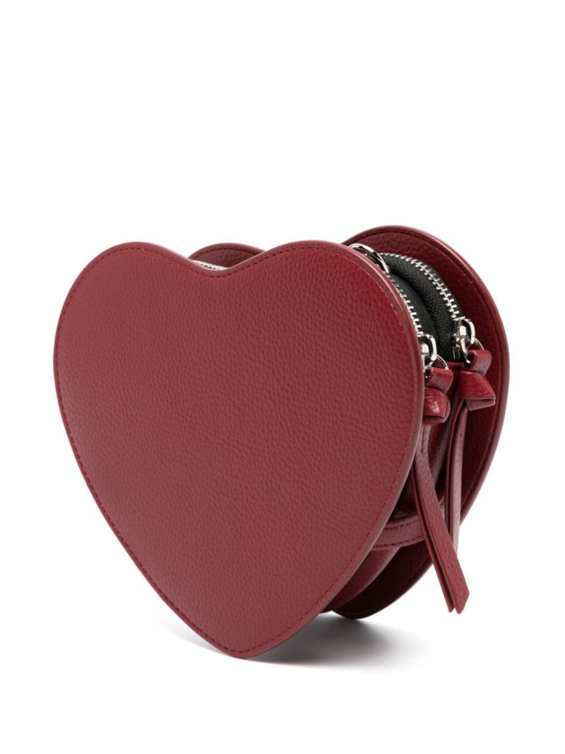 Red Belle Heart Frame Clutch Bag