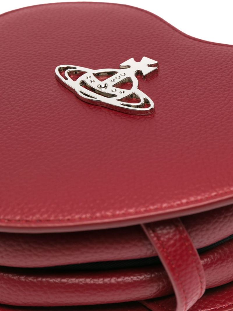 Red Belle Heart Frame Clutch Bag