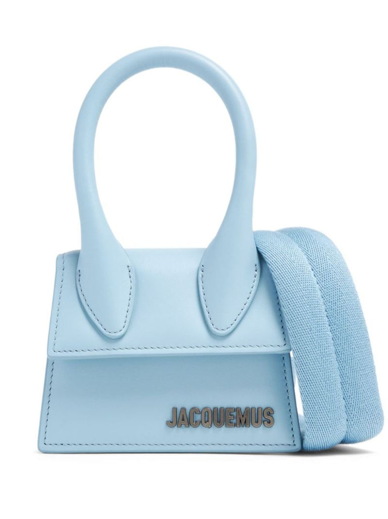 Blue Le Chiquito Homme Leather Top Handle Bag