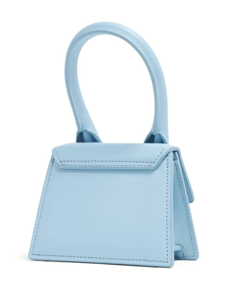 Blue Le Chiquito Homme Leather Top Handle Bag