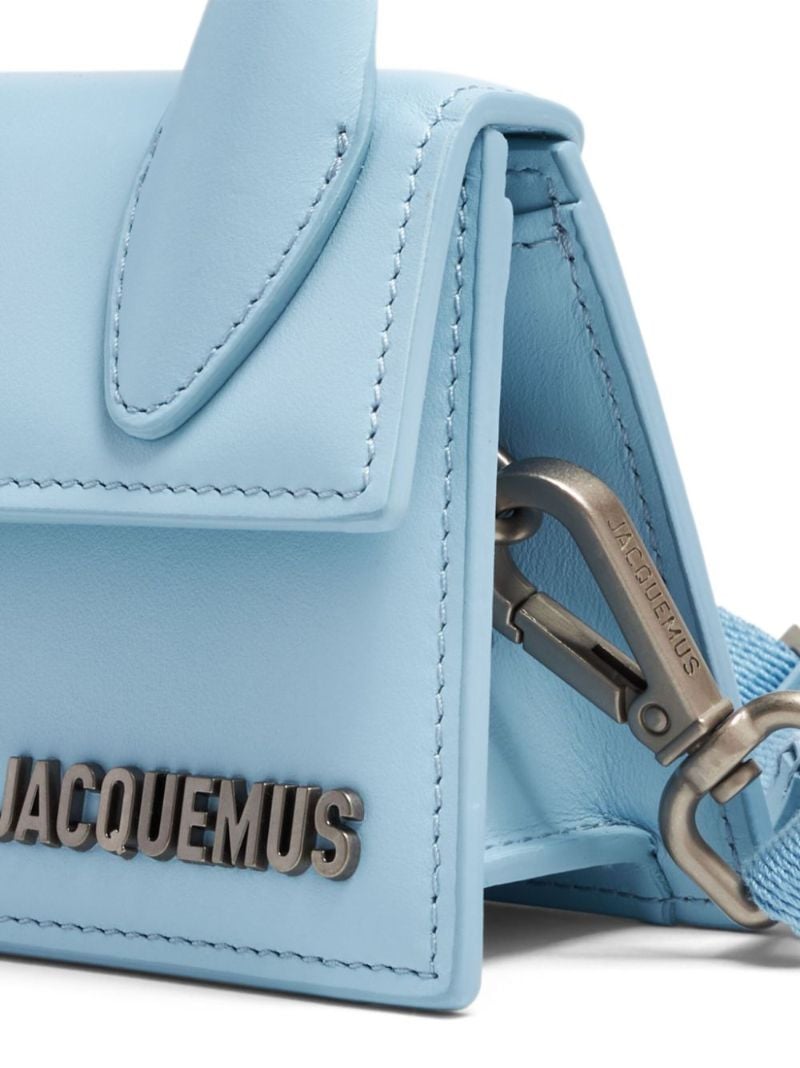 Blue Le Chiquito Homme Leather Top Handle Bag