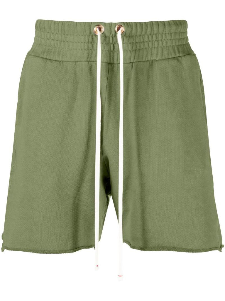 Green Yacht Cotton Track Shorts