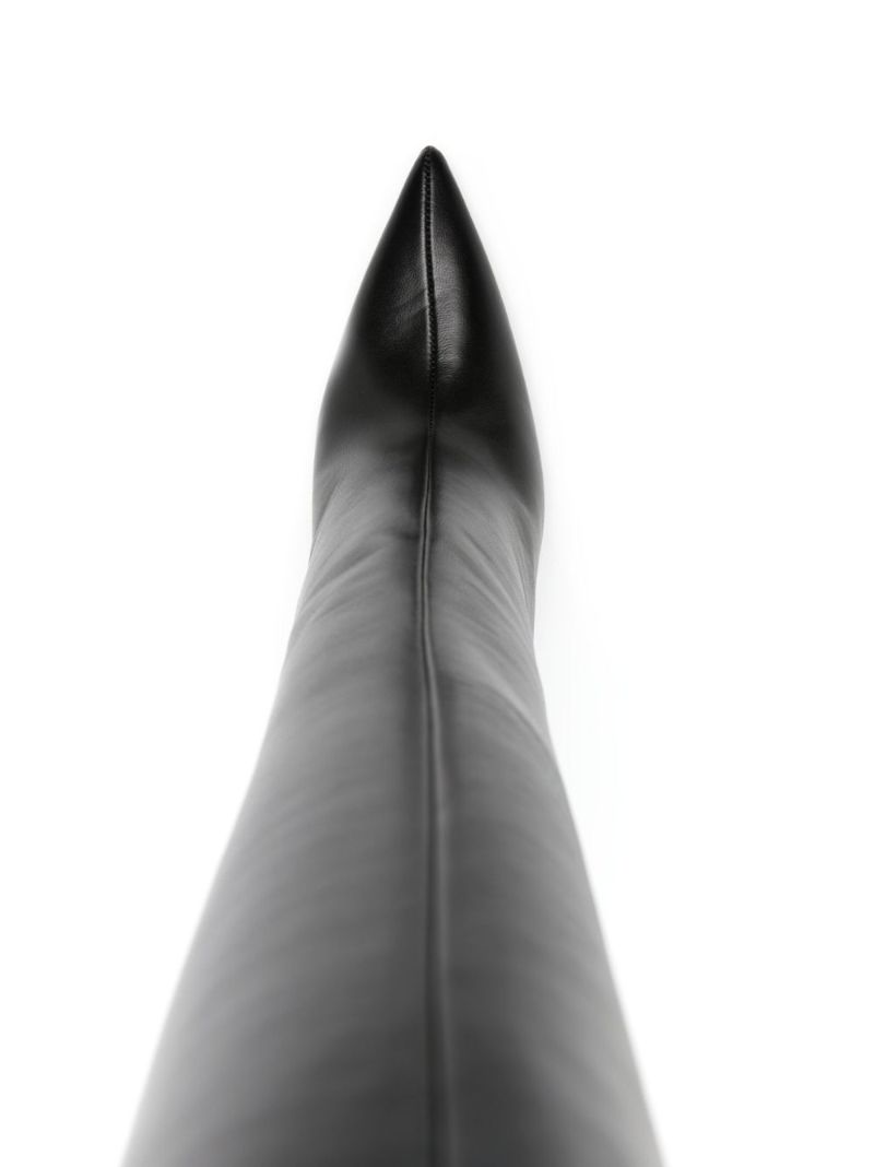 Black Lidia 105 Leather Boots