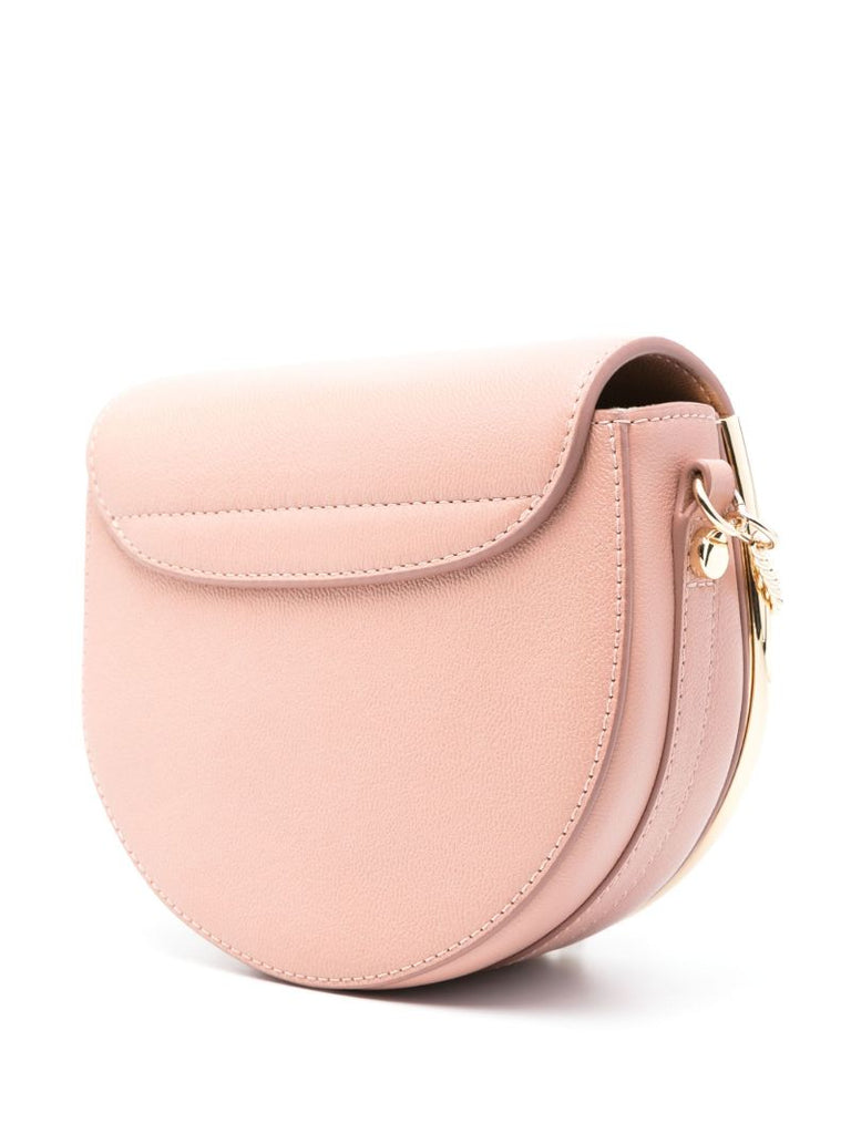 Pink Mara Small Leather Shoulder Bag