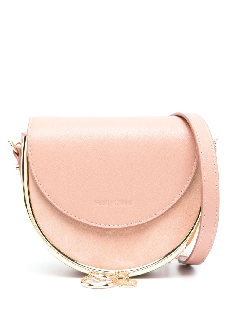 Pink Mara Small Leather Shoulder Bag