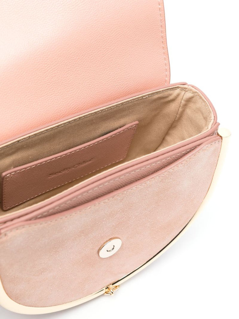 Pink Mara Small Leather Shoulder Bag