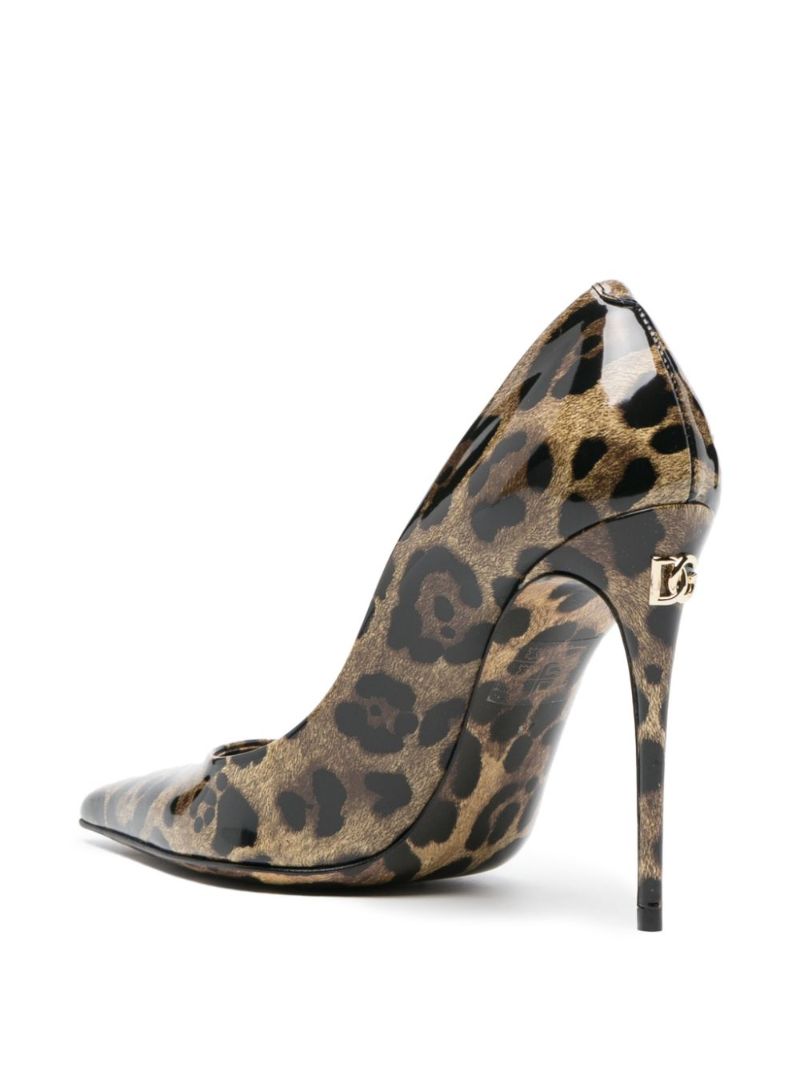 X Kim Brown 110 Leopard-print Pumps