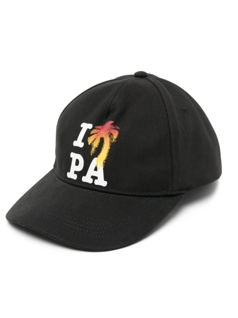 Black Logo-print Cotton Baseball Cap
