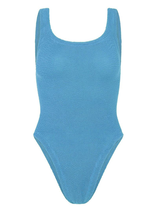 Blue Crinkled Swimsuit