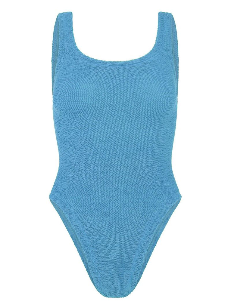 Blue Crinkled Swimsuit