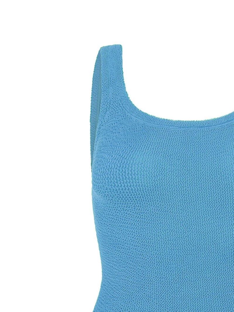 Blue Crinkled Swimsuit