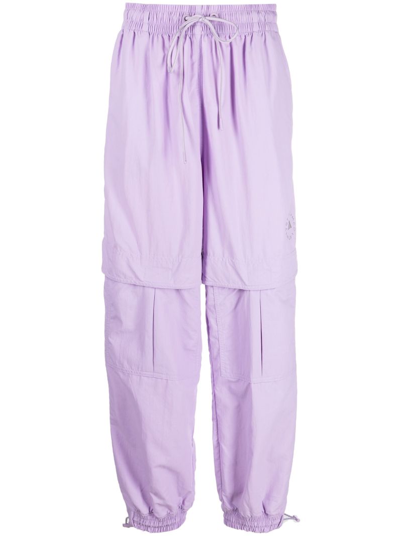 Purple Drawstring Cargo Pants