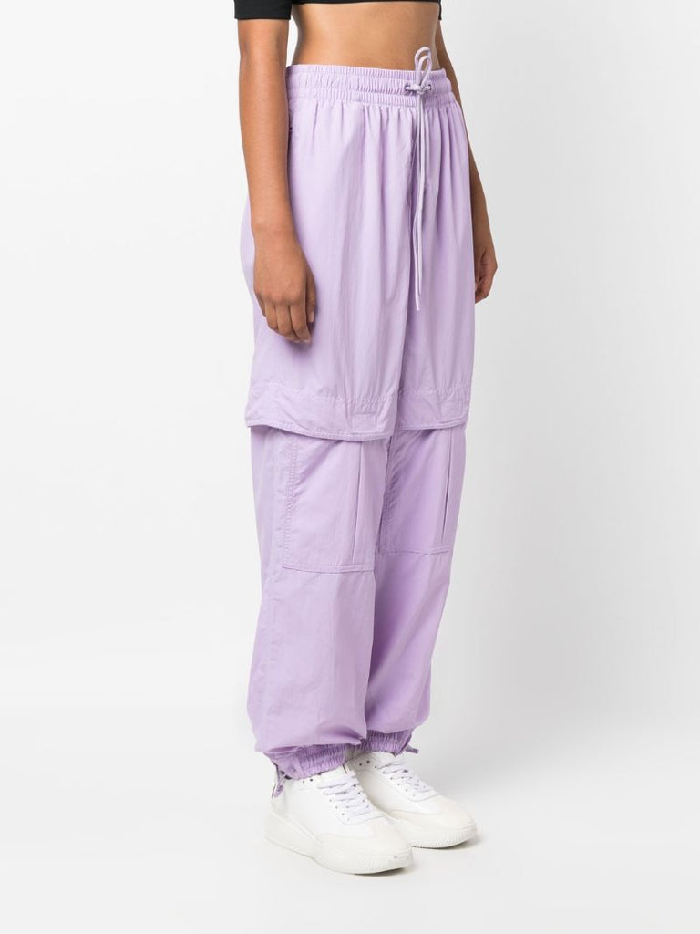Purple Drawstring Cargo Pants