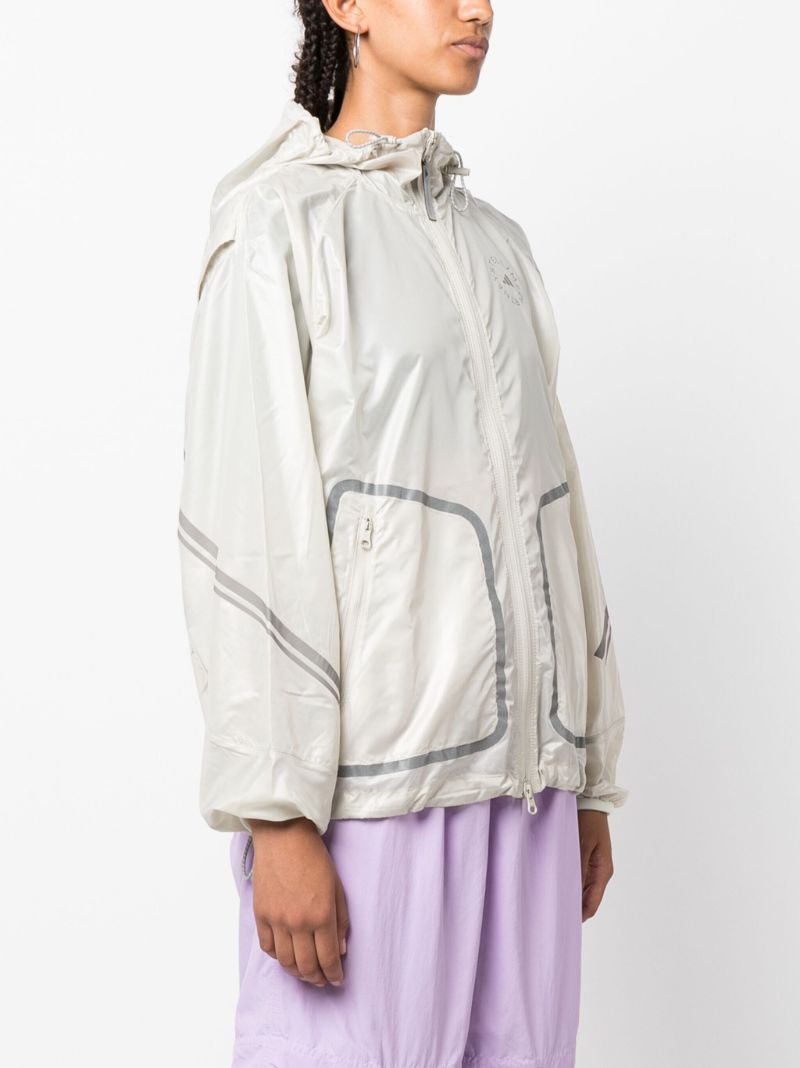 White Truepace Packable Running Jacket